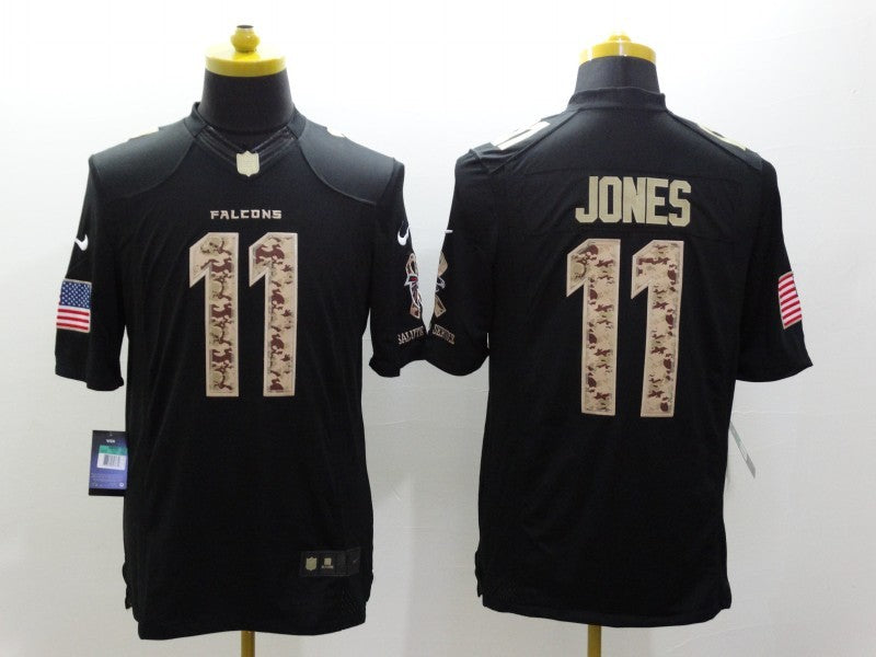 Men's Atlanta Falcons #11 Julio Jones Black Authentic Game Jersey1 football jersey product view 1