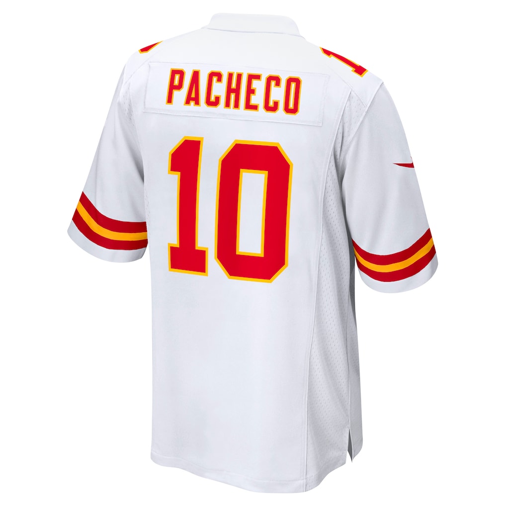 KC.Chiefs #10 Isiah Pacheco White Away Game Player Jersey football jersey product view 1