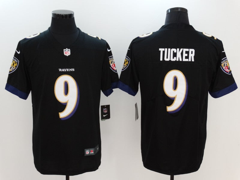Men's Baltimore Ravens Justin Tucker Black Game Player Jersey football jersey product view 1