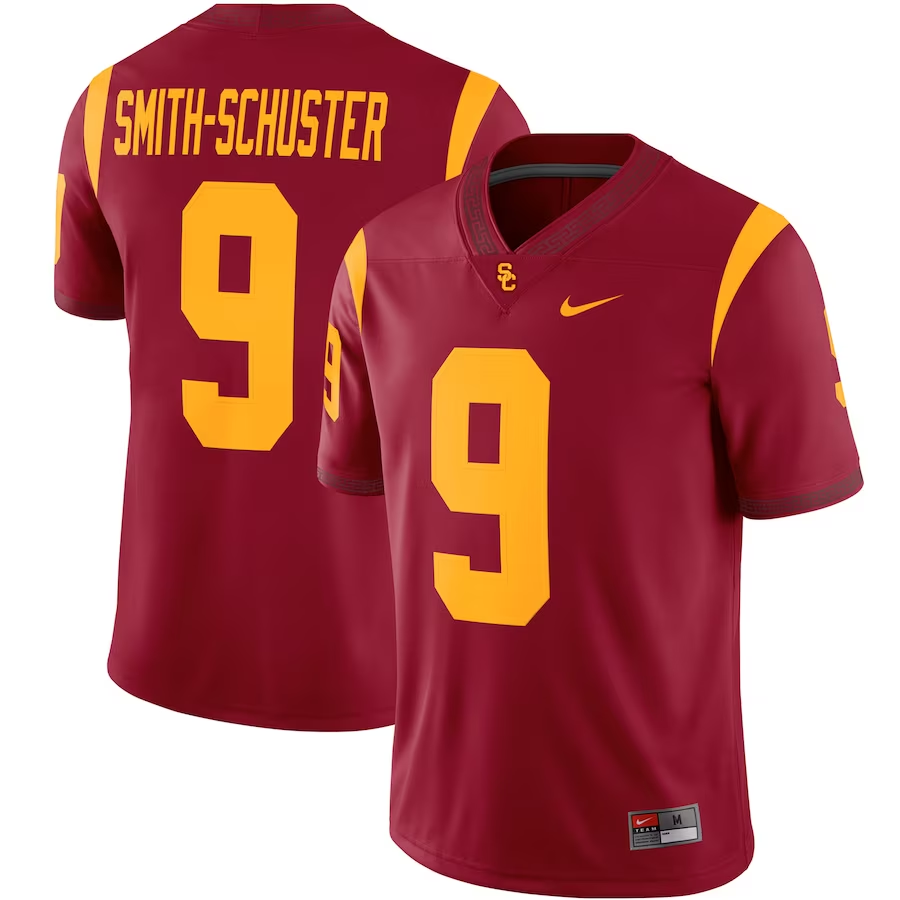 Men's USC Trojans Juju Smith-Schuster Cardinal Player Game Jersey sports jersey product view 1