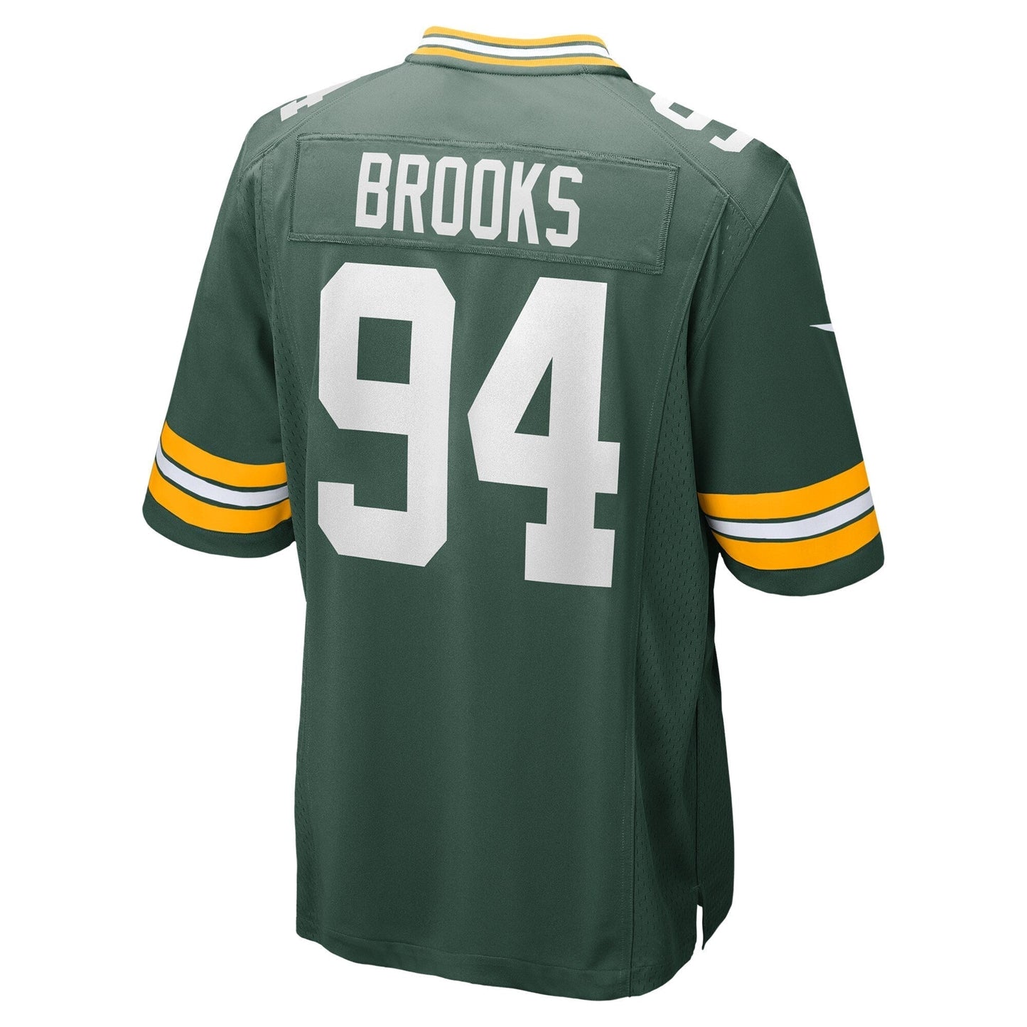 Karl Brooks Green Bay Packers Game Jersey - Green football jersey product view 3