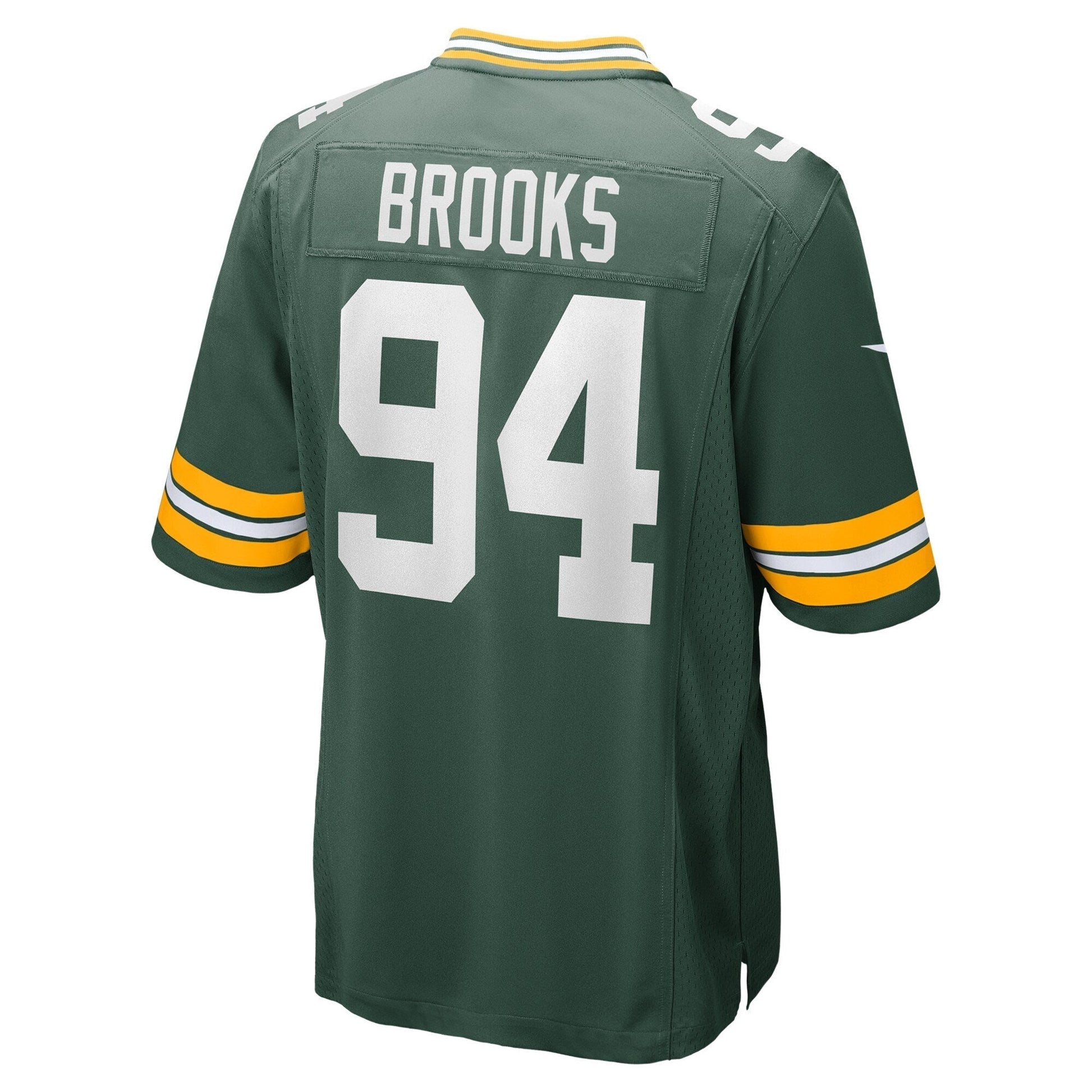 Karl Brooks Green Bay Packers Game Jersey - Green football jersey product view 3