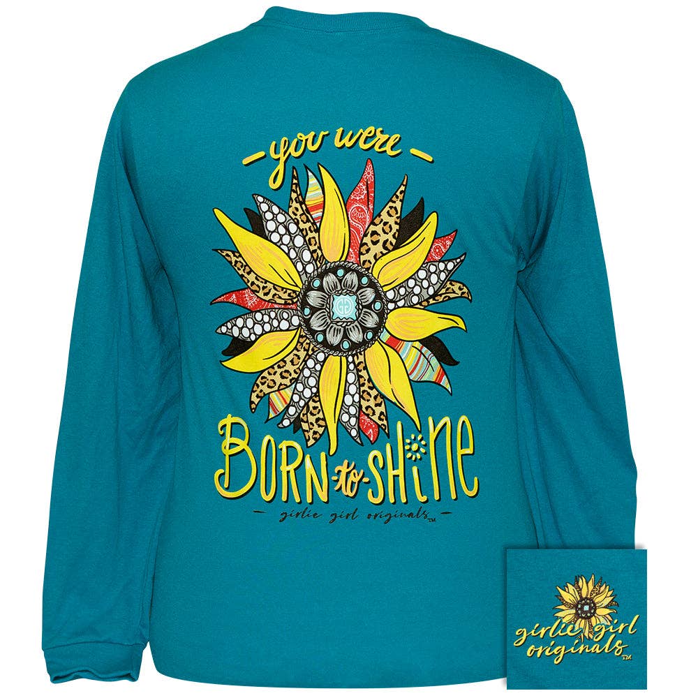 Born To Shine - California Blue LS-2428 Unisex T-shirt, Sweatshirt, Hoodie, Long Sleeve Tee - T-Shirt, Sweatshirt, Hoodie