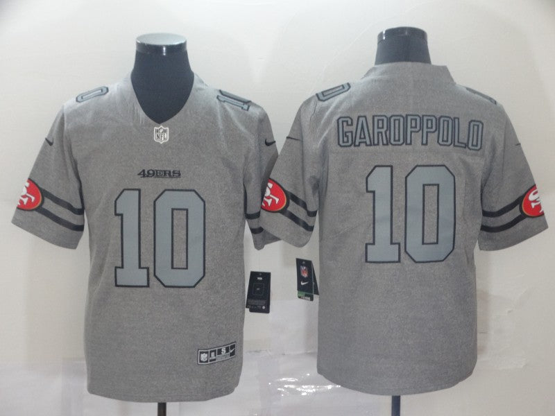 Men's San Francisco 49ers Jimmy Garoppolo #10 Gray Game Jersey1 football jersey product view 1