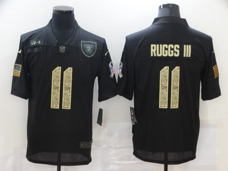 Men's Las Vegas Raiders Henry Ruggs III #11 Black Authentic Game Jersey1 football jersey product view 1