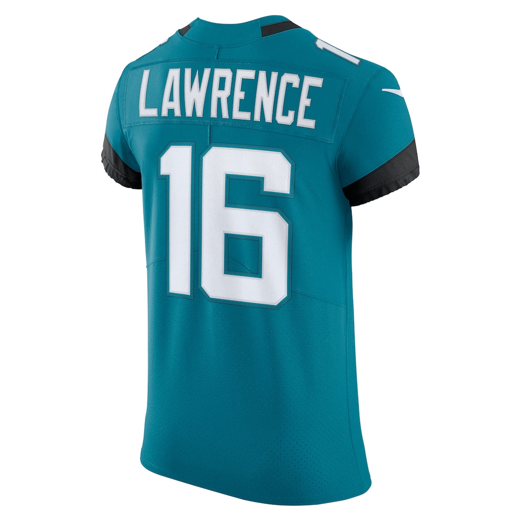 J.Jaguars #16 Trevor Lawrence Teal Vapor Elite Jersey football jersey product view 1