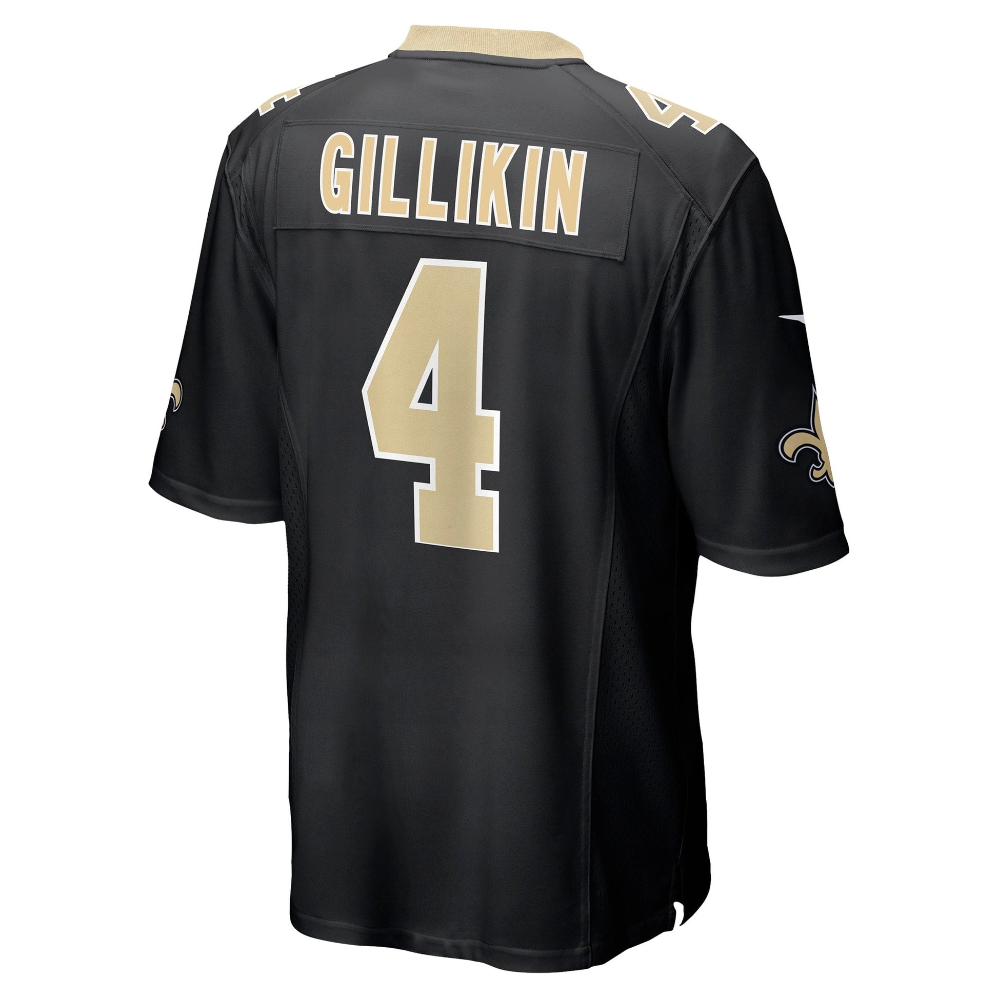 Blake Gilikin New Orleans Saints Game Jersey - Black football jersey product view 3