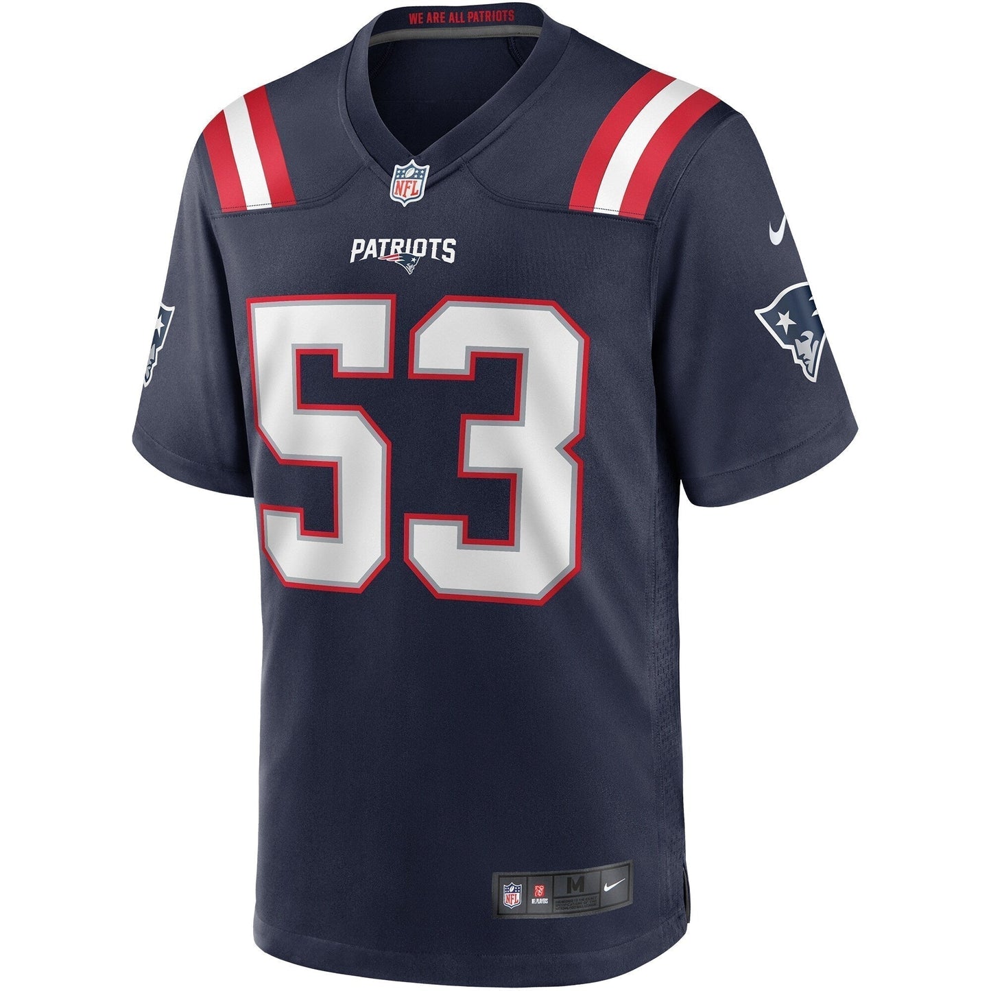 Chris Slade New England Patriots Game Retired Jersey - Navy football jersey product view 2
