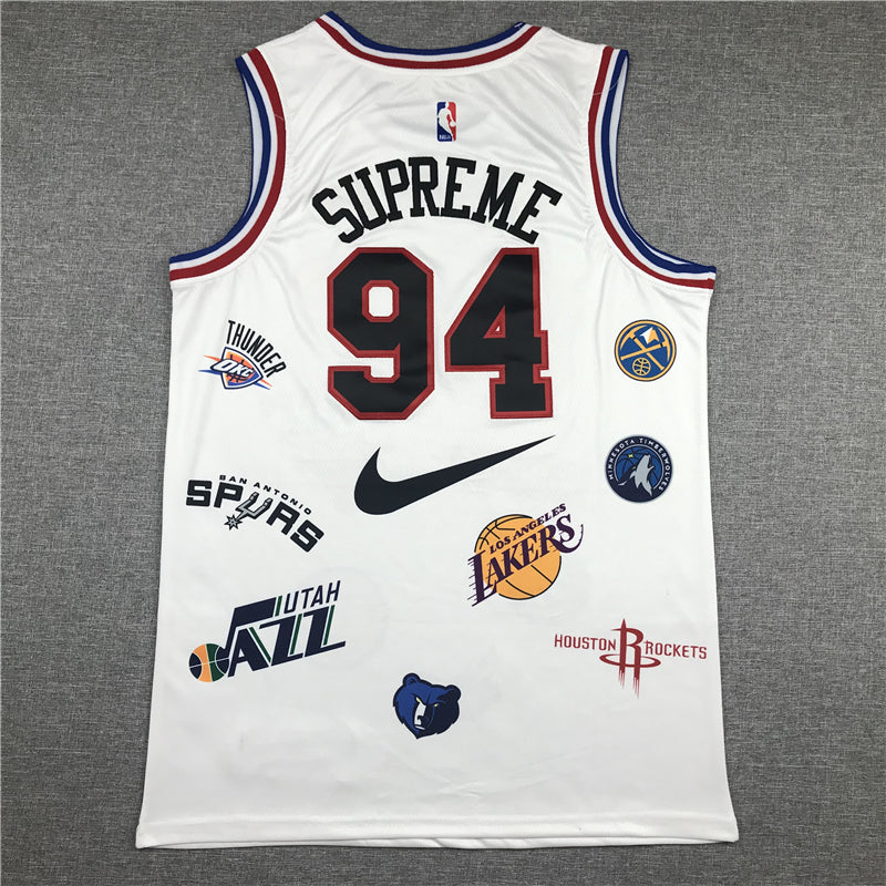Supreme co-branded No. 94 jersey (white) sports jersey product view 2