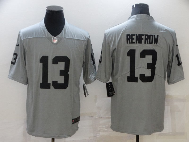 Men's Las Vegas Raiders Hunter Renfrow #13 Gray Inverted Legend Jersey1 football jersey product view 1
