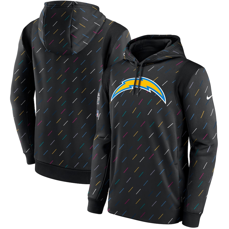 Men's Los Angeles Chargers NFL 2021 Salute to Service Hoodie2 Black football jersey product view 1
