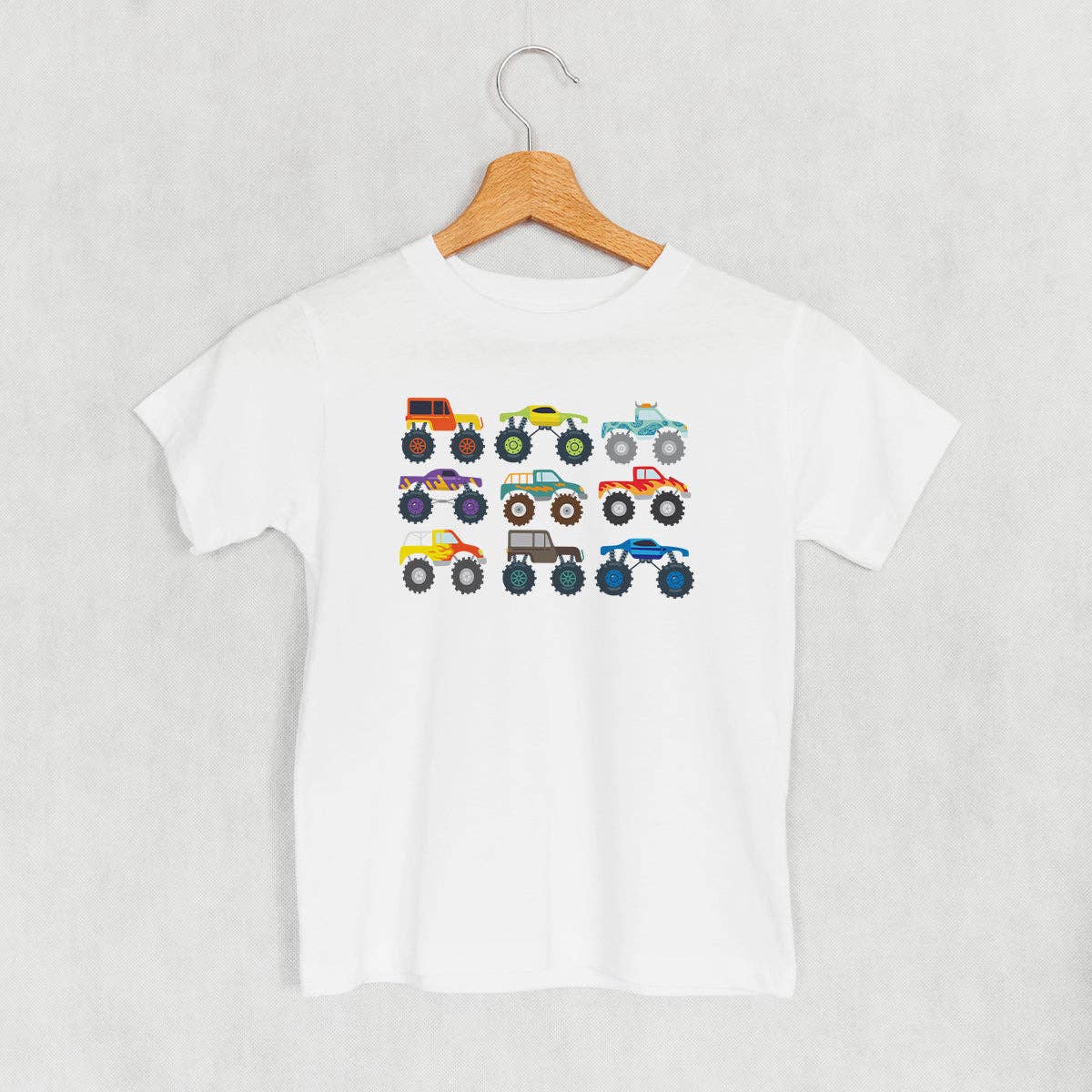 Colorful Monster Truck Doodle (Kids) Unisex T-shirt, Sweatshirt, Hoodie, Long Sleeve Tee - T-Shirt, Sweatshirt, Hoodie
