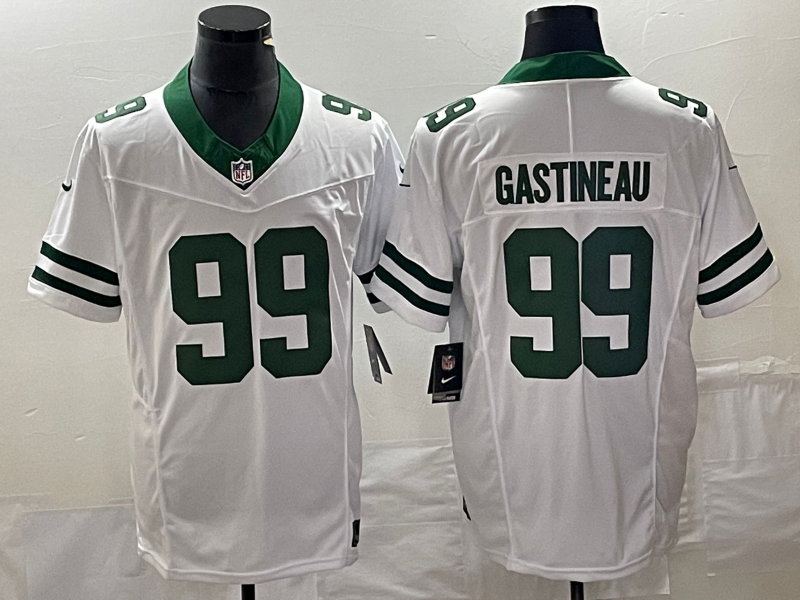 Men's New York Jets Mark Gastineau White Legacy Vapor F.U.S.E. Limited Jersey football jersey product view 1