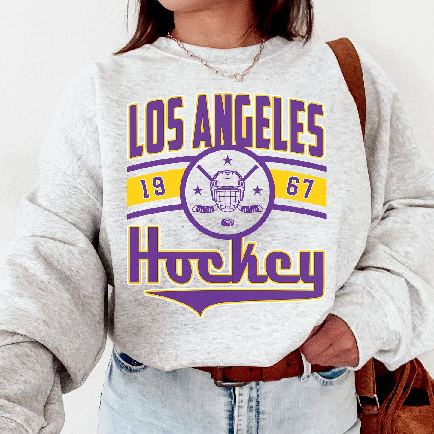 Vintage Los Angeles 1967 Hockey Fan Sweatshirt - Retro King Unisex T-shirt, Sweatshirt, Hoodie, Long Sleeve Tee - T-Shirt, Sweatshirt, Hoodie