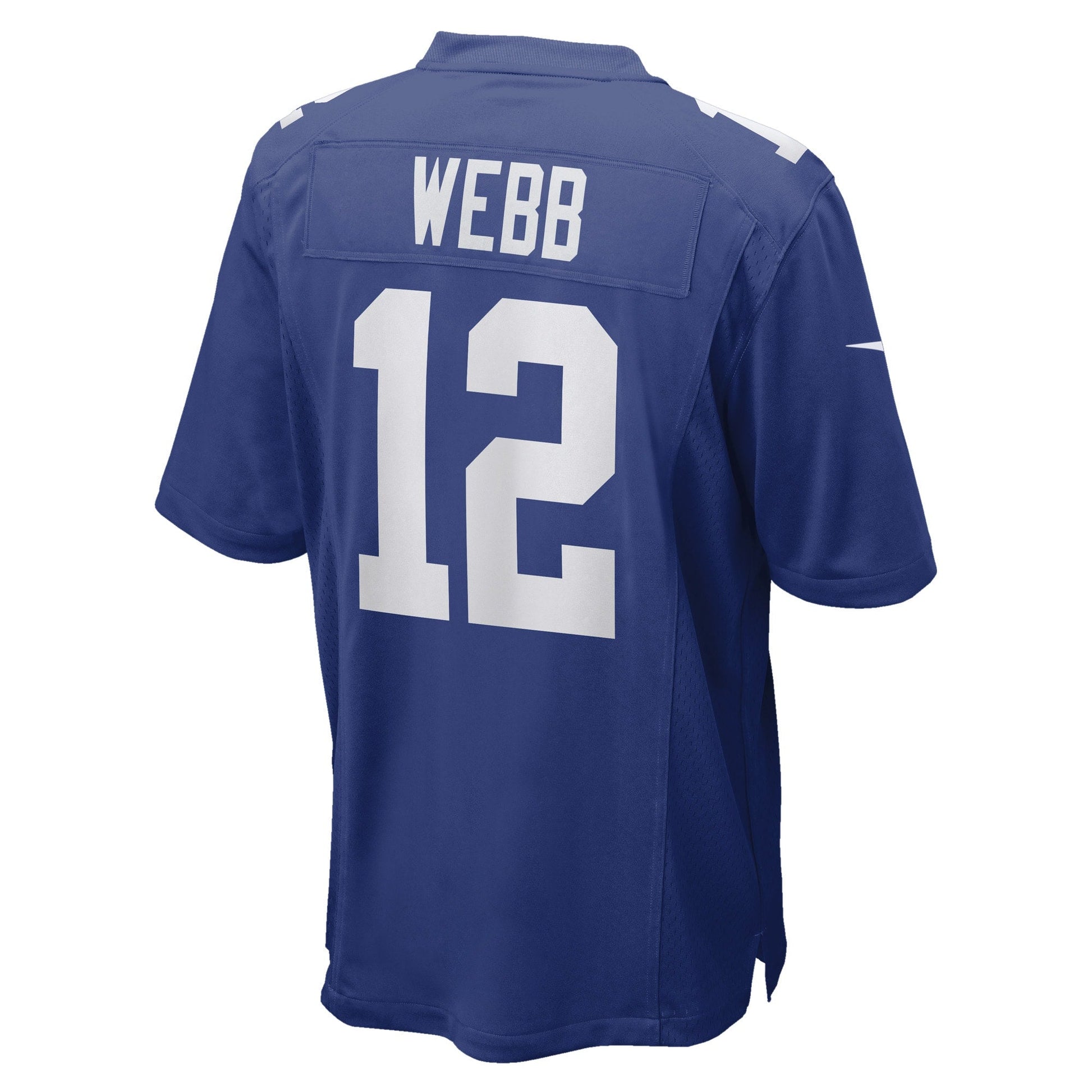 Davis Webb New York Giants Game Jersey - Royal football jersey product view 3