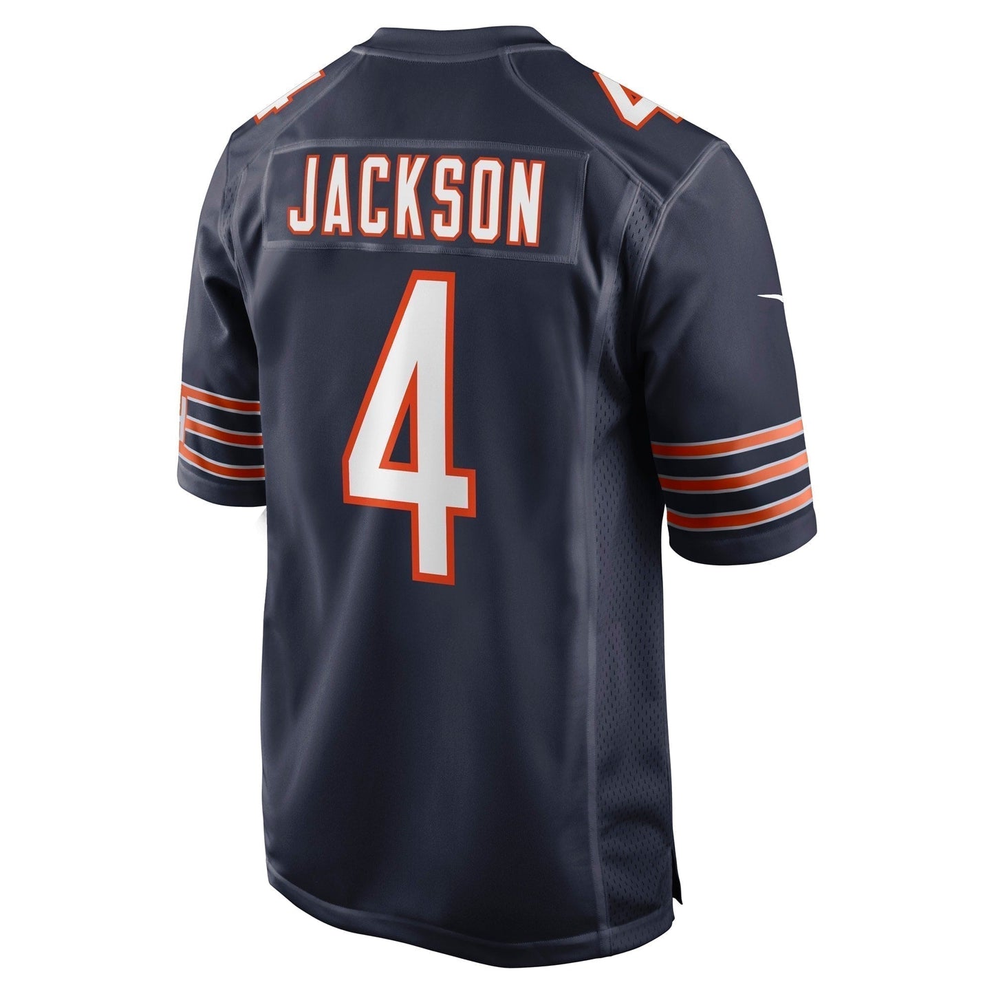 Eddie Jackson Chicago Bears Game Jersey - Navy football jersey product view 3