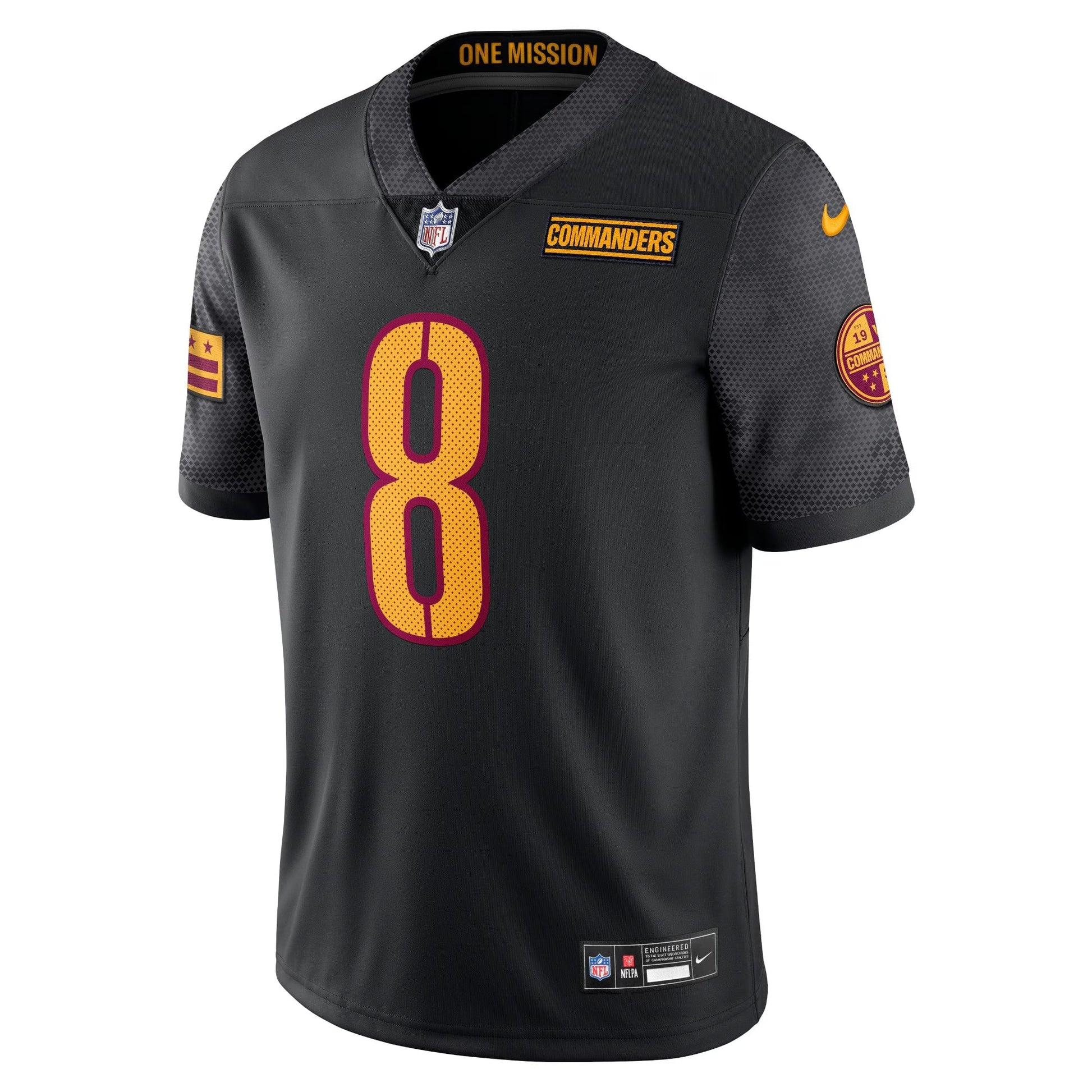 Washington Commanders Brian Robinson Jr. Black Vapor Untouchable Limited Jersey football jersey product view 1