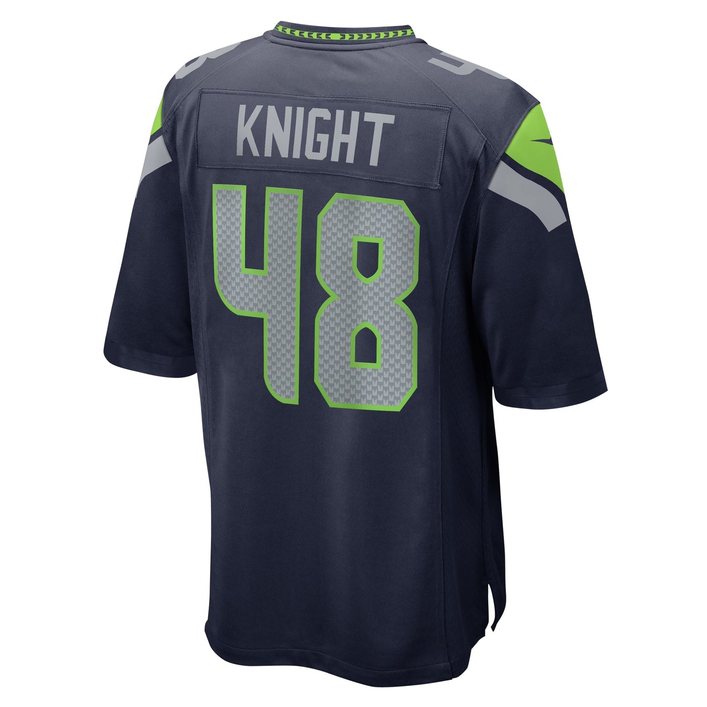Seattle Seahawks Tyrice Knight College Navy Game Jersey football jersey product view 2
