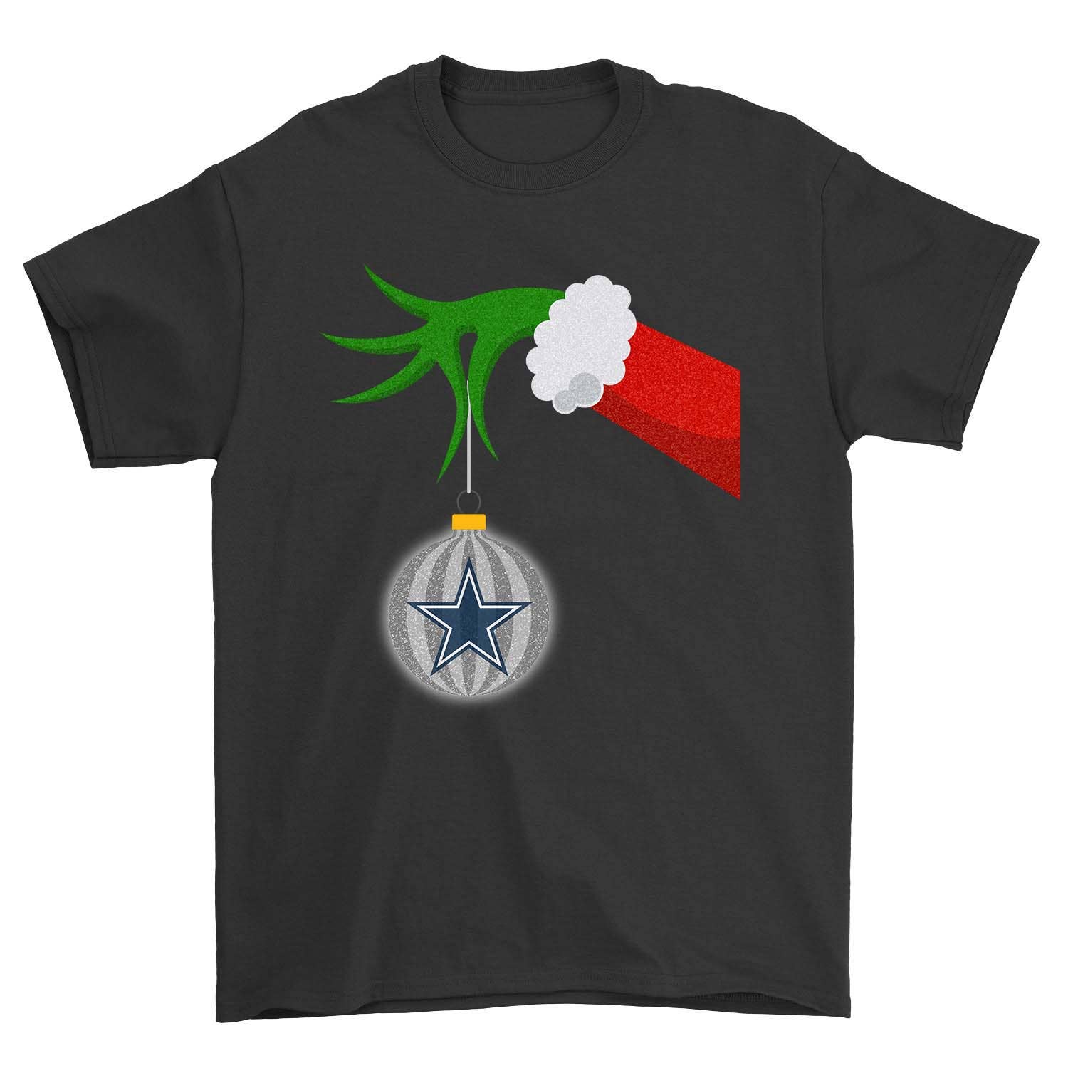 Grinch Hand Merry Christmas Dallas Cowboys T-Shirt Unisex T-shirt, Sweatshirt, Hoodie, Long Sleeve Tee - T-Shirt, Sweatshirt, Hoodie