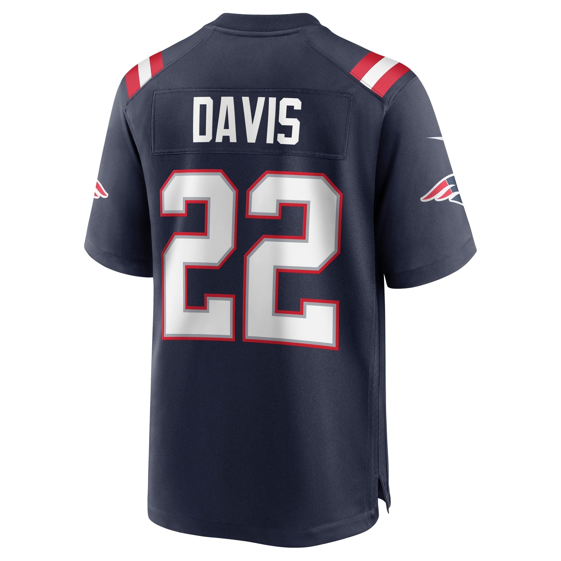 Cody Davis New England Patriots Game Jersey - Navy football jersey product view 3