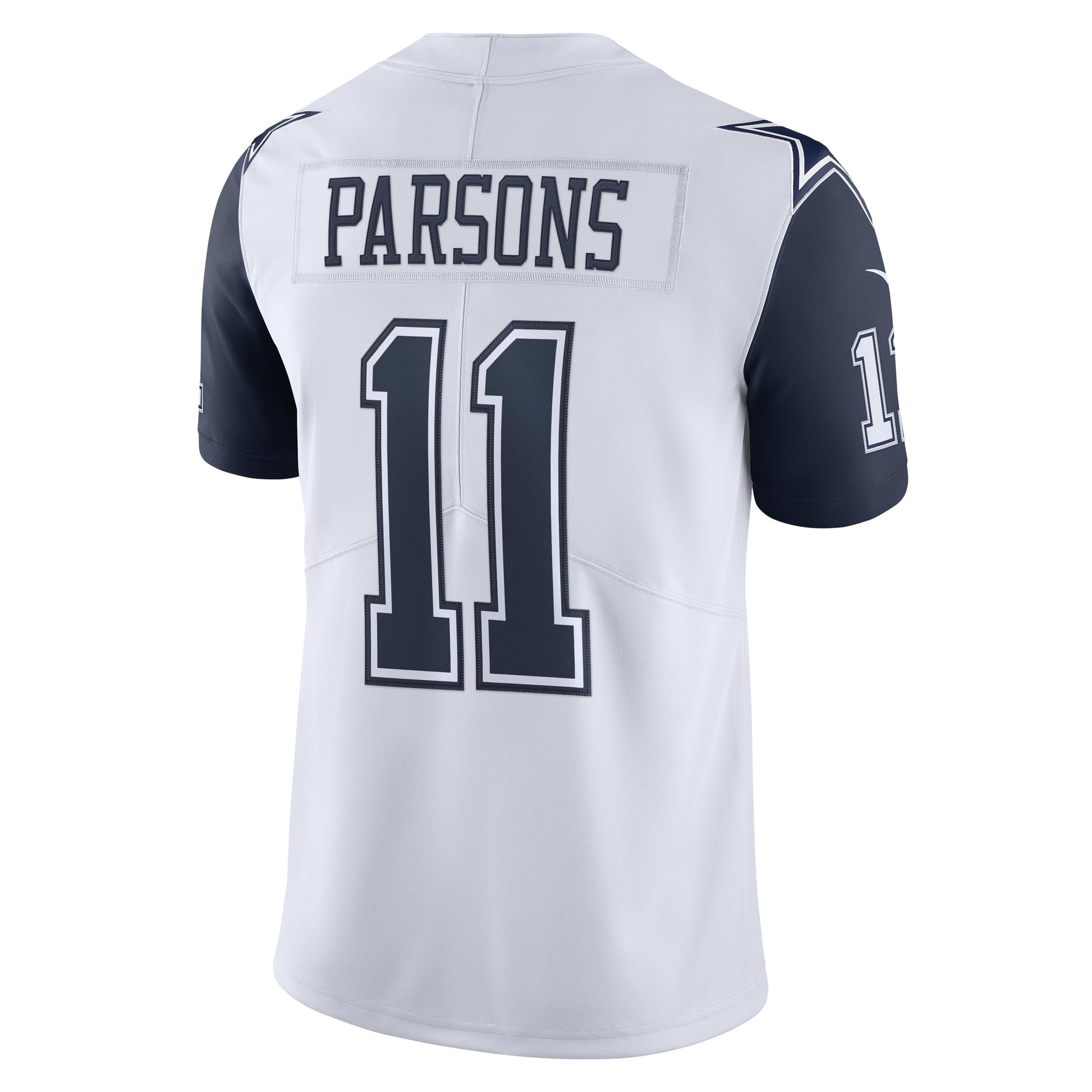 Micah Parsons Dallas Cowboys Alternate 2 Vapor Limited Jersey - White football jersey product view 3