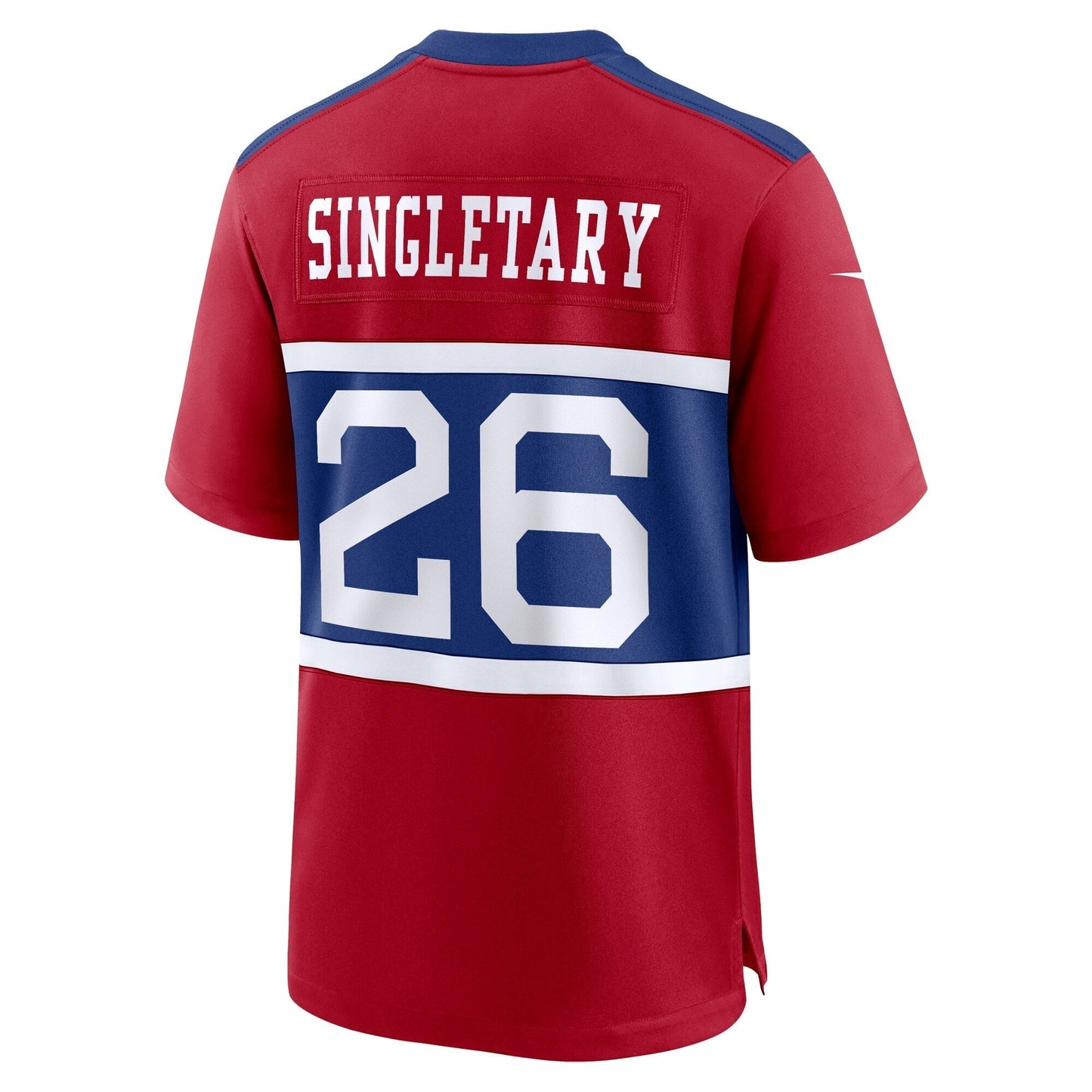 Devin Singletary New York Giants Alternate Game Jersey - Century Red football jersey product view 3