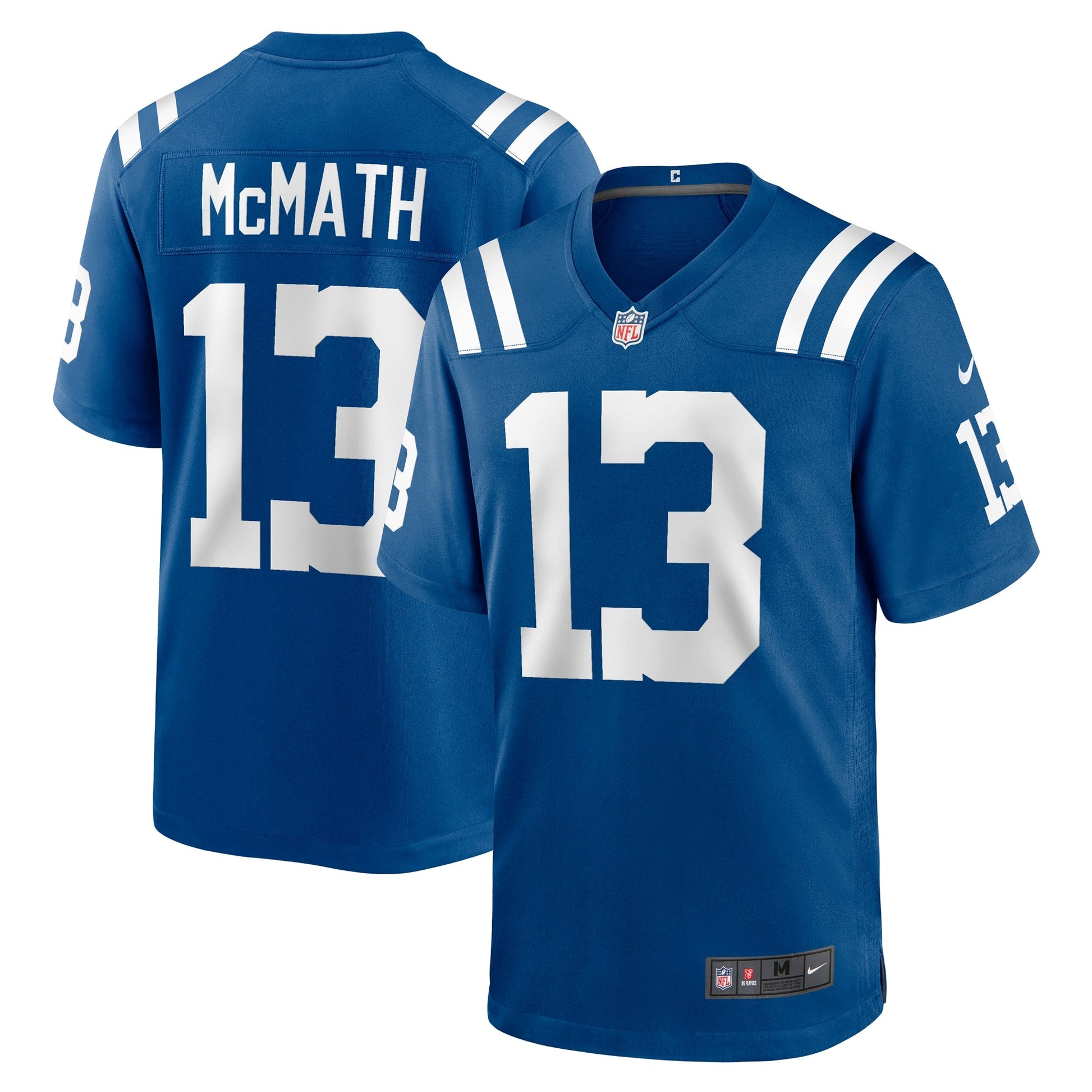 Racey McMath Indianapolis Colts Team Game Jersey - Royal football jersey product view 1