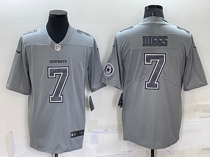 Men's Dallas Cowboys Trevon Diggs Gray Atmosphere Fashion Game Jersey football jersey product view 1