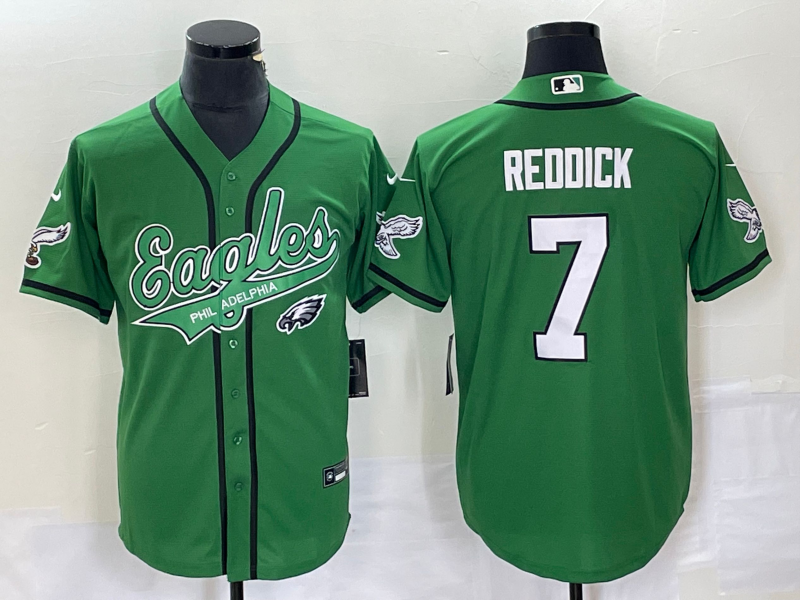 Men's Philadelphia Eagles Haason Reddick Kelly Green Game Jersey Joint Edition football jersey product view 1