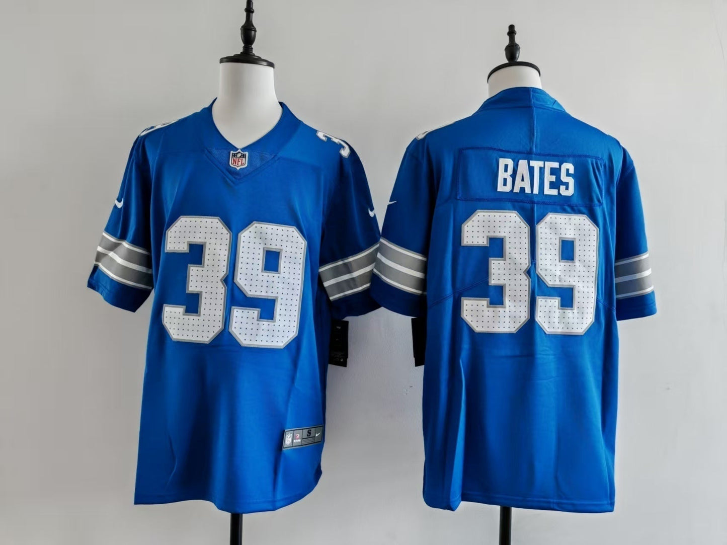 Men's Detroit Lions Jake Bates Jersey - Blue football jersey product view 1
