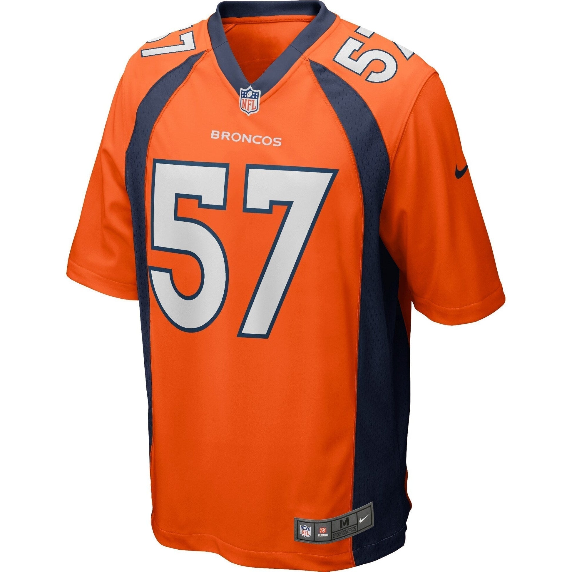 Tom Jackson Denver Broncos Game Retired Jersey - Orange football jersey product view 2