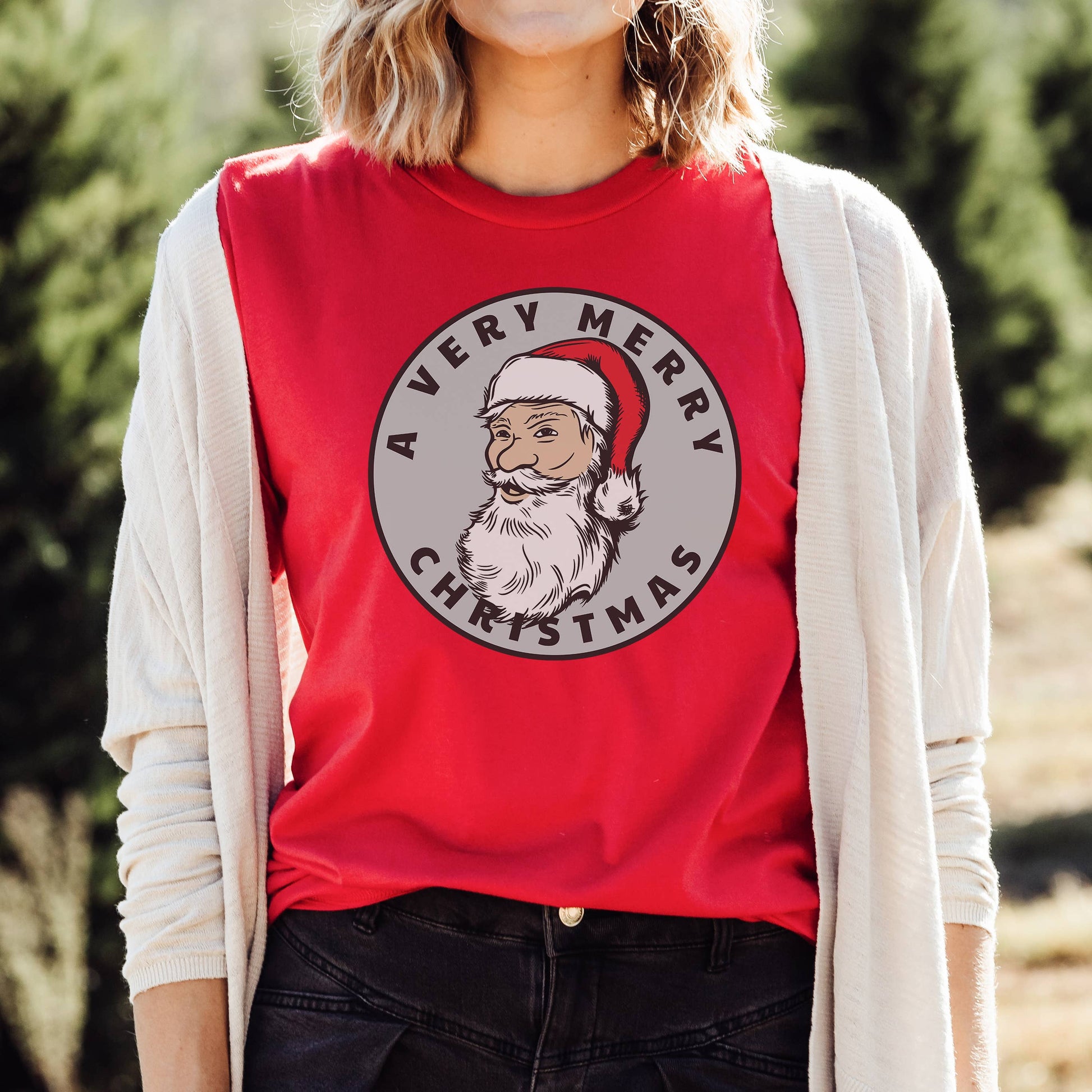 Santa Claus Tee | Christmas | Sizes XS-2XL Unisex T-shirt, Sweatshirt, Hoodie, Long Sleeve Tee - T-Shirt, Sweatshirt, Hoodie