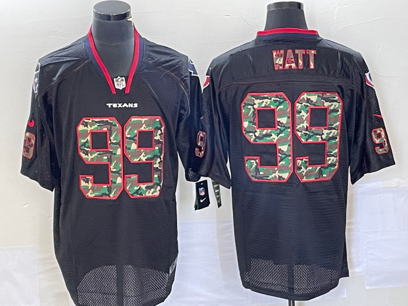 Men's Houston Texans J.J. Watt #99 Black Player Jersey1 football jersey product view 1