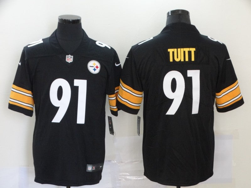 Men's Pittsburgh Steelers Stephon Tuitt Black Game Jersey football jersey product view 1