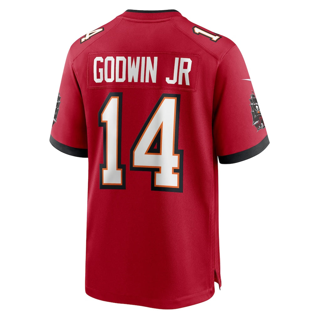 TB.Buccaneers #14 Chris Godwin Jr. Red 50th Season Team Game Jersey football jersey product view 1