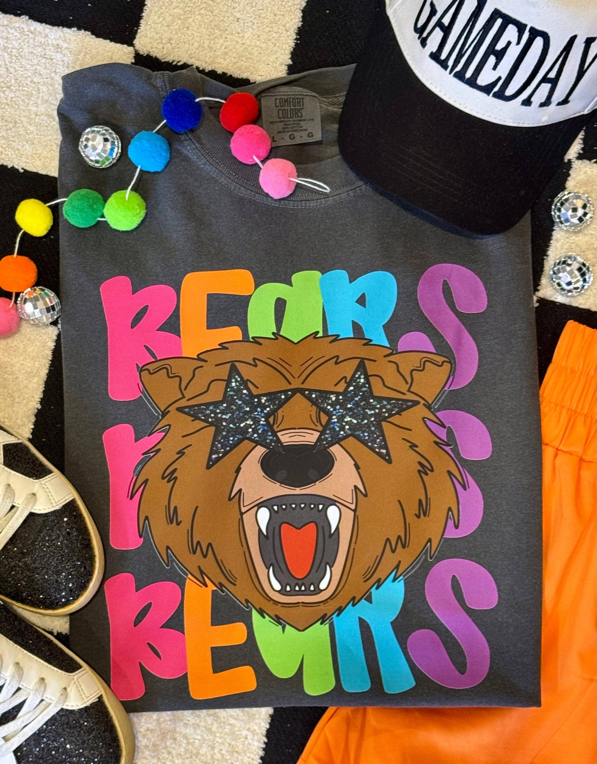 Bears Neon Mascot Tee Unisex T-shirt, Sweatshirt, Hoodie, Long Sleeve Tee - T-Shirt, Sweatshirt, Hoodie