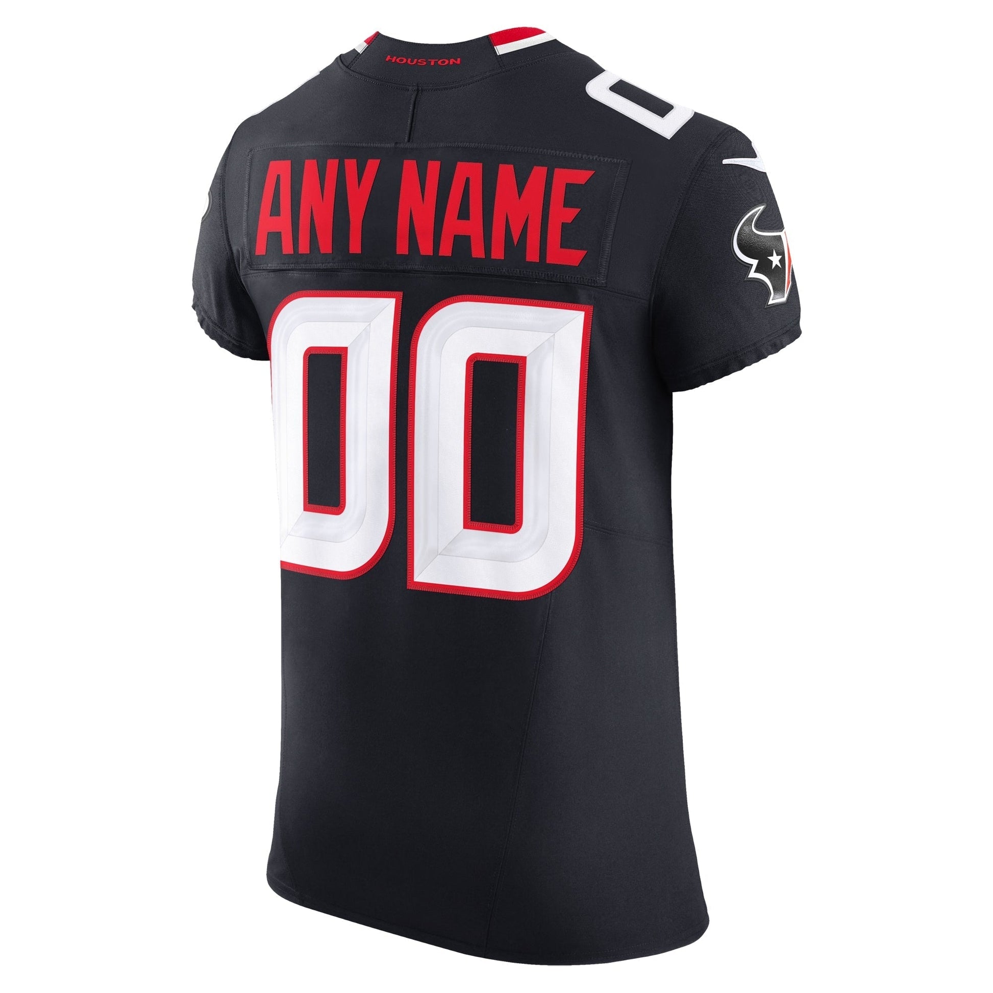 Houston Texans Navy Team Vapor F.U.S.E. Elite Custom Jersey football jersey product view 2