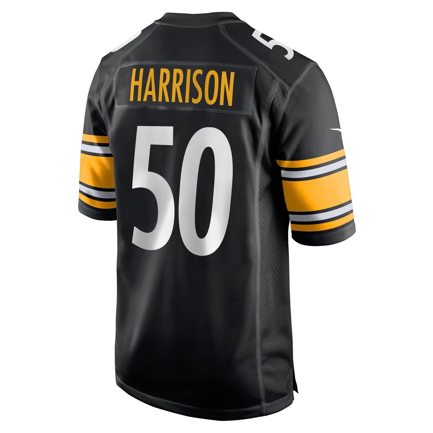 Pittsburgh Steelers Malik Harrison Black Team Game Jersey football jersey product view 1