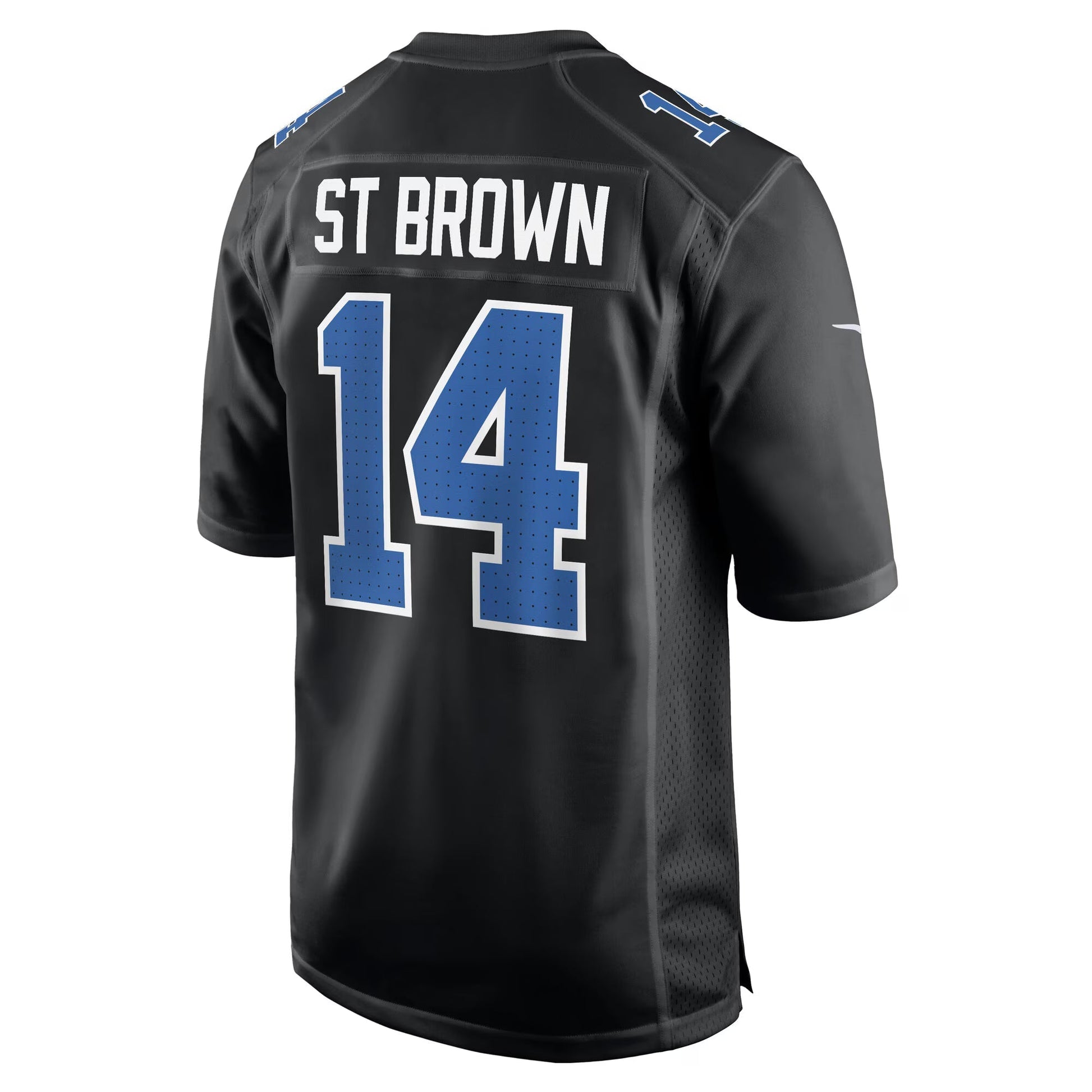 Detroit Lions Amon-Ra St. Brown Carbon Black Carbon Fashion Jersey football jersey product view 2
