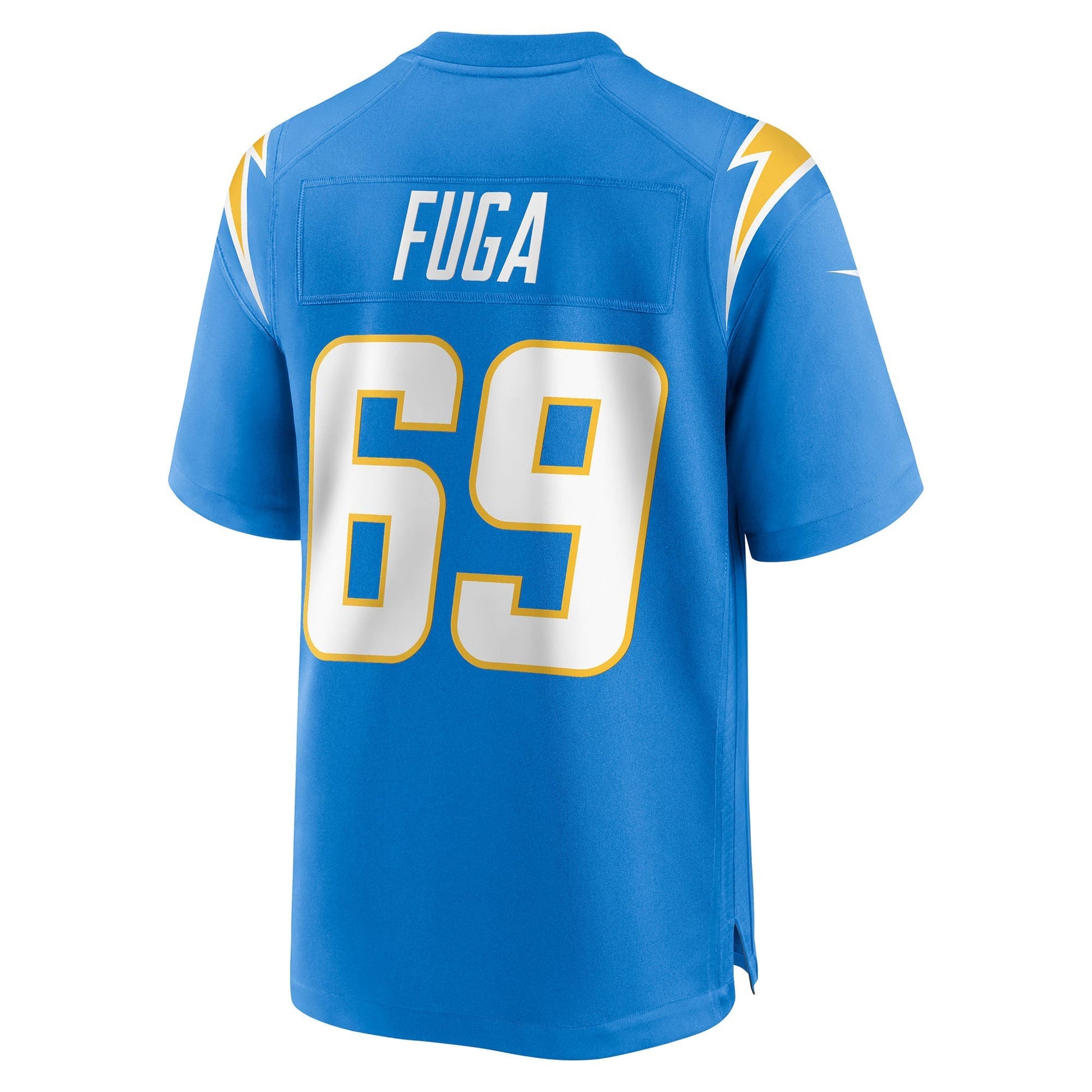 Los Angeles Chargers Josh Fuga Powder Blue Team Game Jersey football jersey product view 1