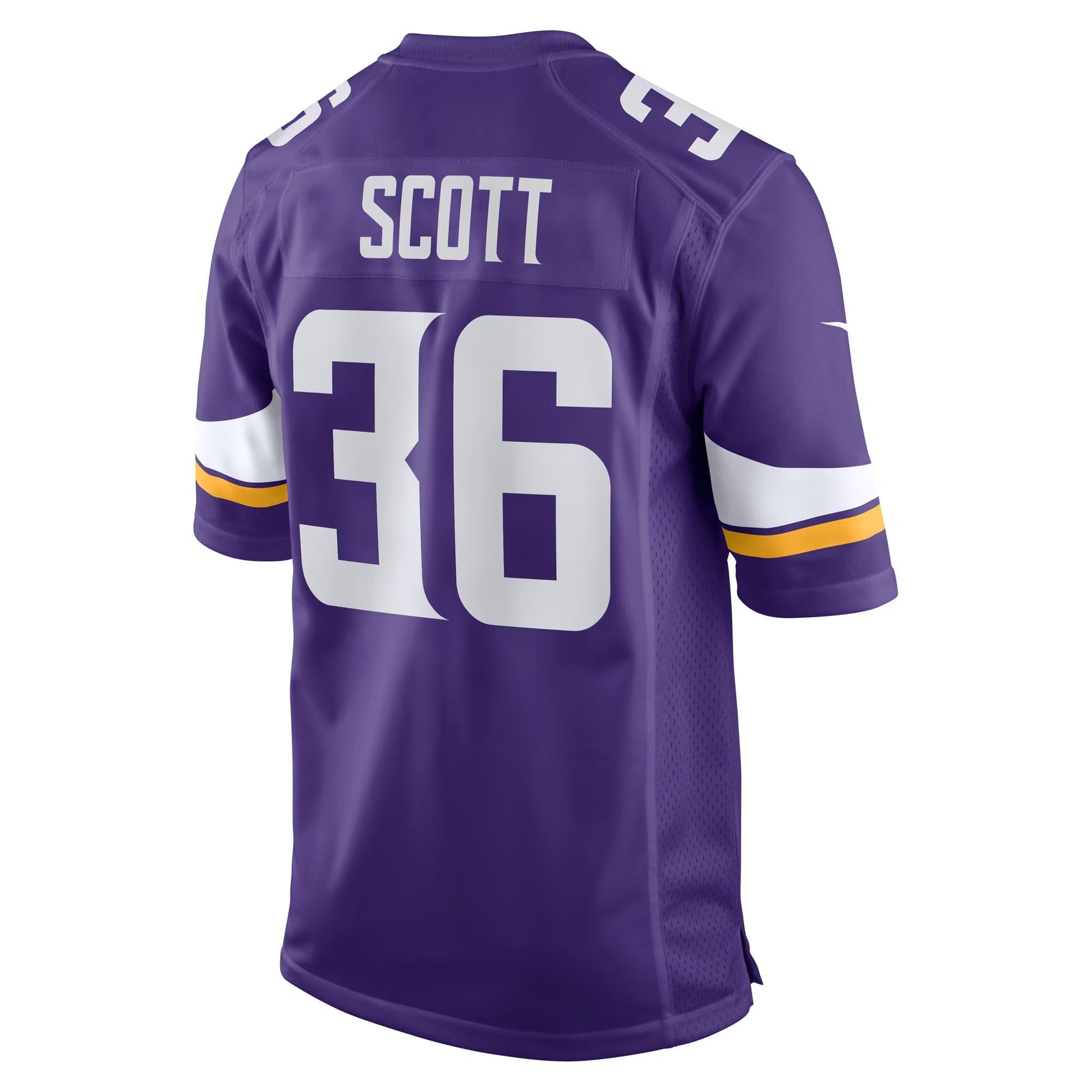 Minnesota Vikings Zavier Scott Purple Team Game Jersey football jersey product view 1