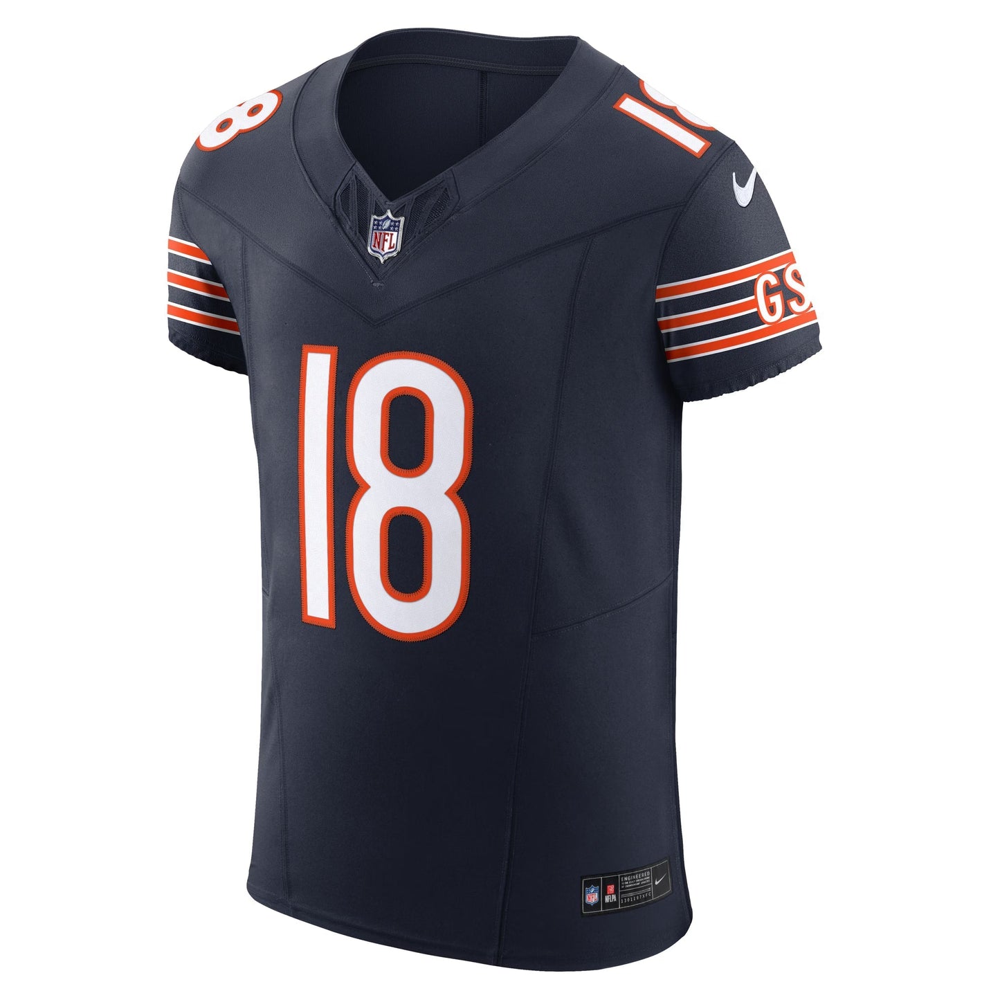 Chicago Bears Caleb Williams Navy Vapor F.U.S.E. Elite Jersey football jersey product view 1
