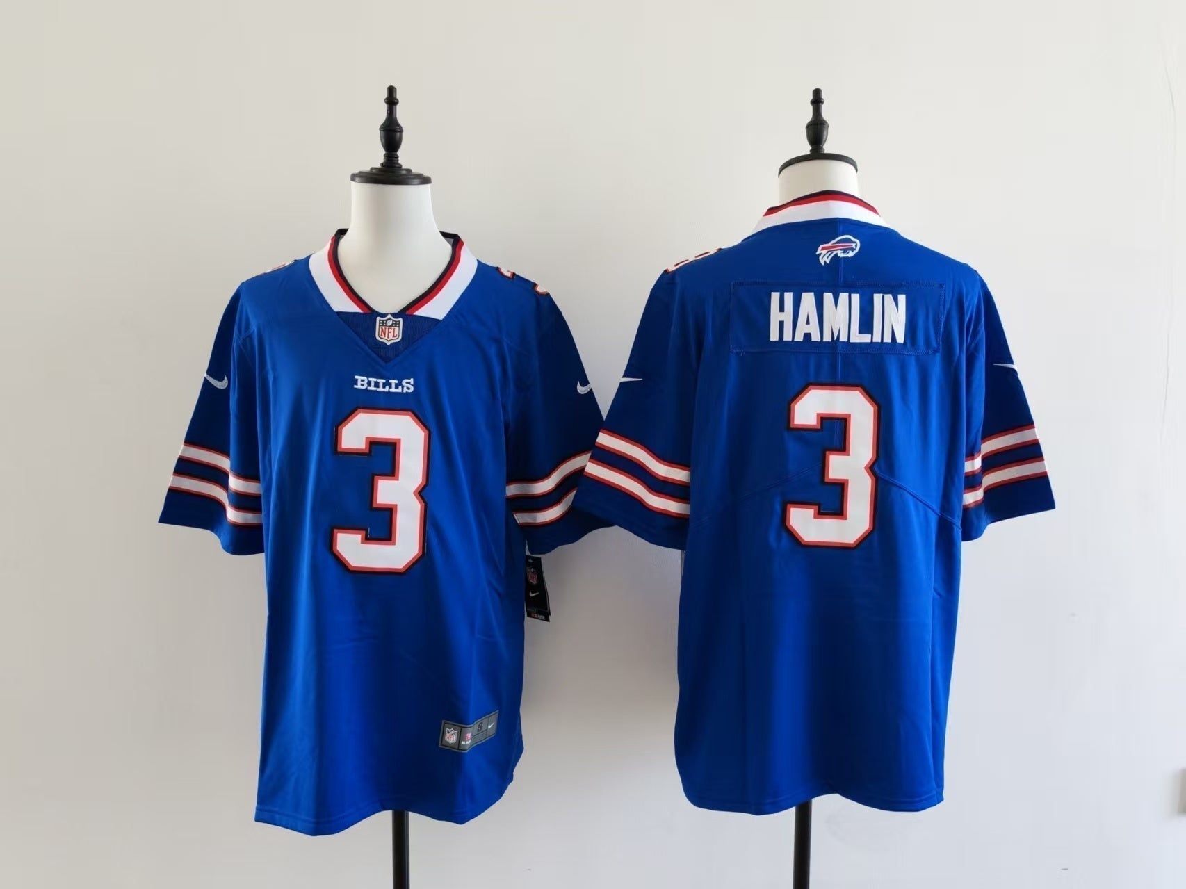 Men's Buffalo Bills Damar Hamlin Jersey-Blue football jersey product view 1