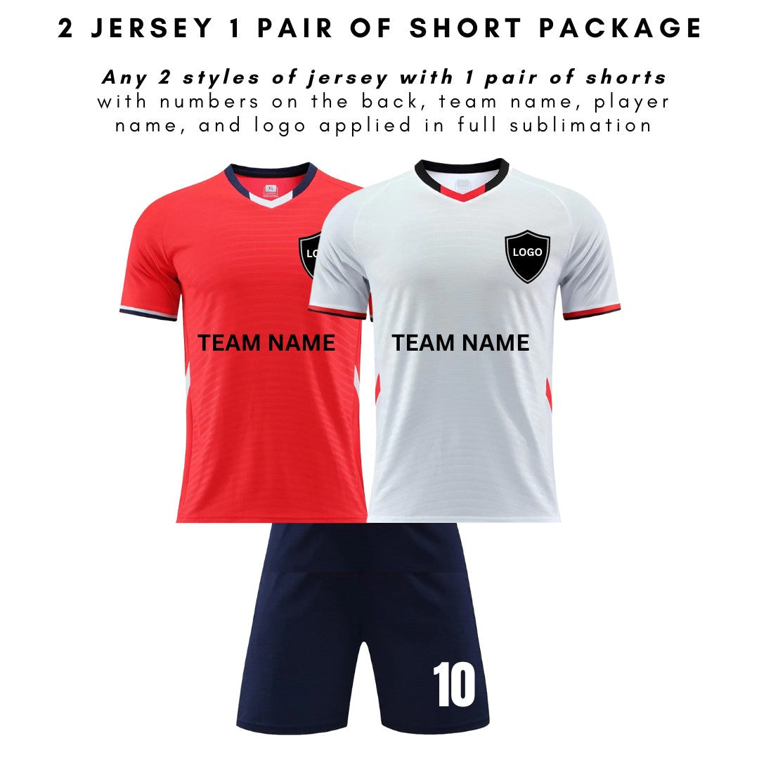 2 Jersey & 1 Pair Of Shorts football jersey product view 1