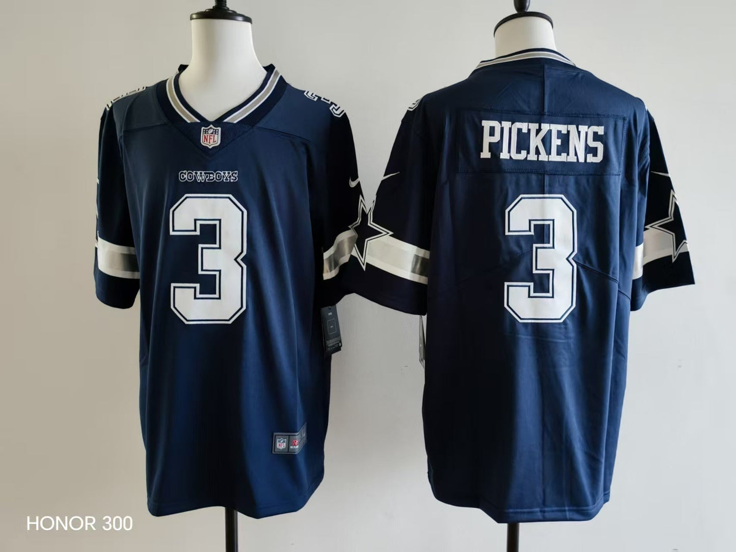 Men's Dallas cowboys George Pickens Jersey-Blue football jersey product view 1