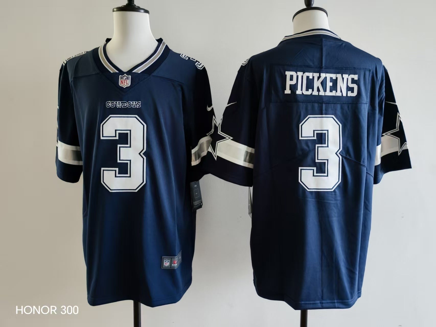 Men's Dallas cowboys George Pickens Jersey-Blue football jersey product view 1