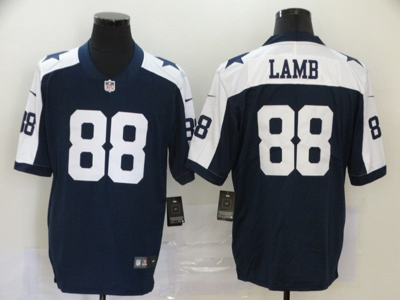 Men's Dallas Cowboys CeeDee Lamb #88 Navy Game Player Jersey1 football jersey product view 1