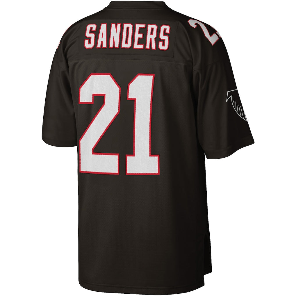 A.Falcons #21 Deion Sanders Black Legacy Replica Jersey football jersey product view 1