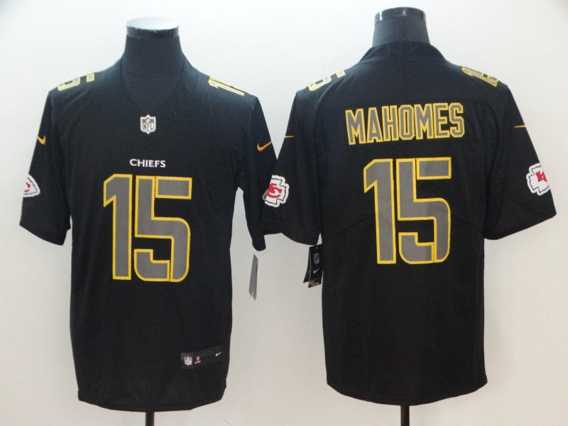 Men's Kansas City Chiefs Patrick Mahomes Black Alternate Player Game Jersey1 football jersey product view 1