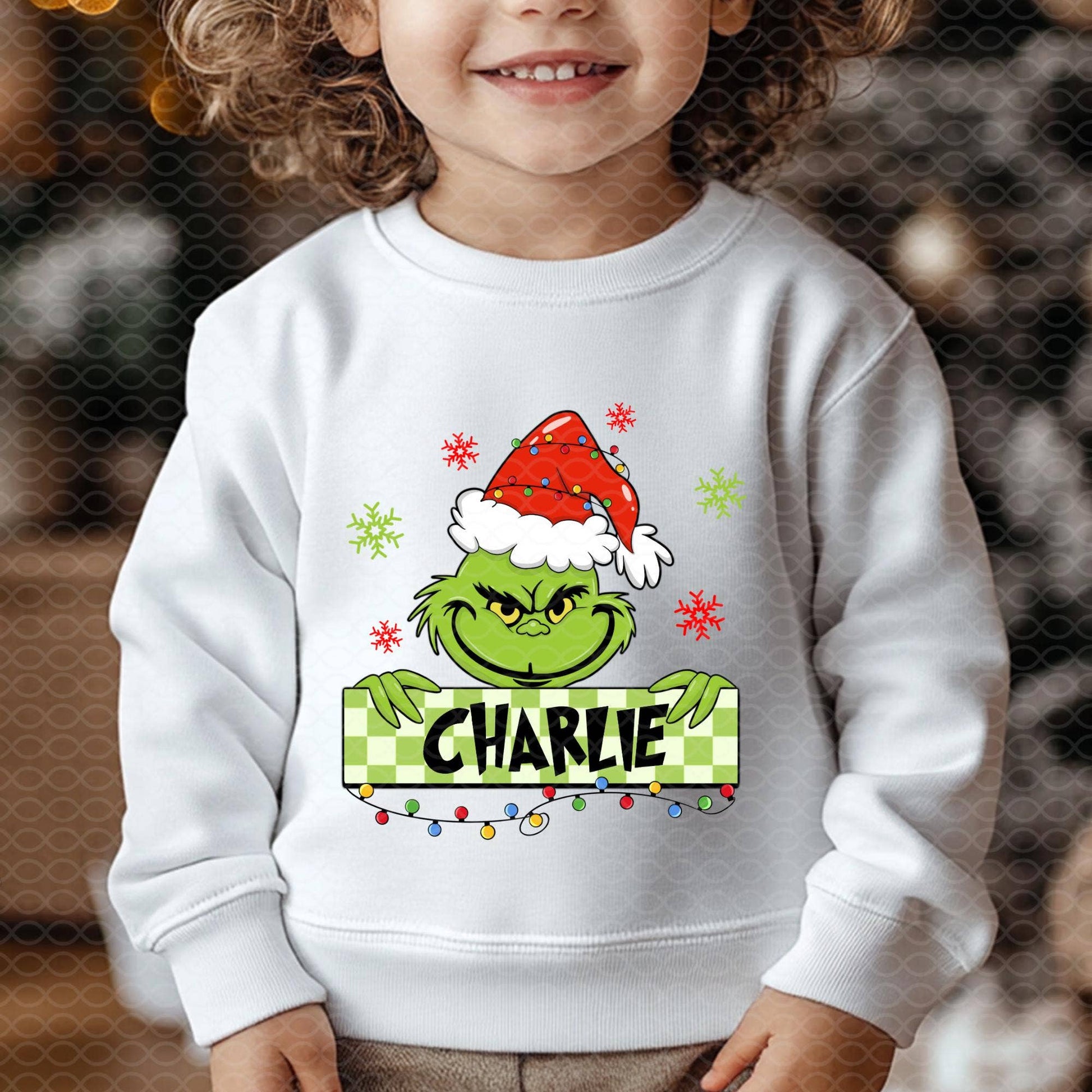 Personalized Christmas Grinch Custom Name Kids Design Unisex T-shirt, Sweatshirt, Hoodie, Long Sleeve Tee - T-Shirt, Sweatshirt, Hoodie